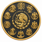 Mexican Libertad 5 oz Copper Round – Reverse (Estados Unidos Mexicanos, Black Ruthenium & Gold)