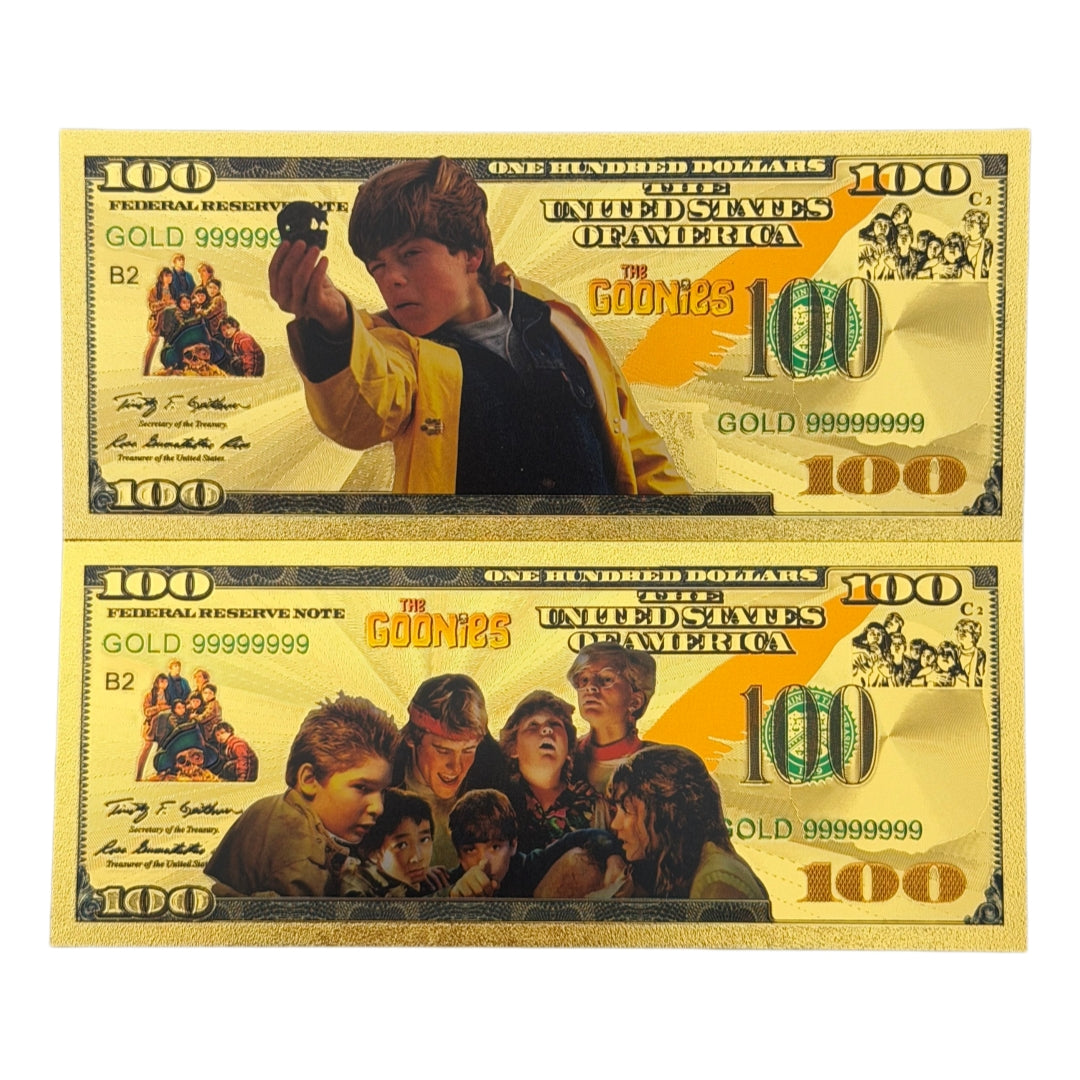 The Goonies 24k Gold Foil Novelty Collectible Bill | 50 Pack