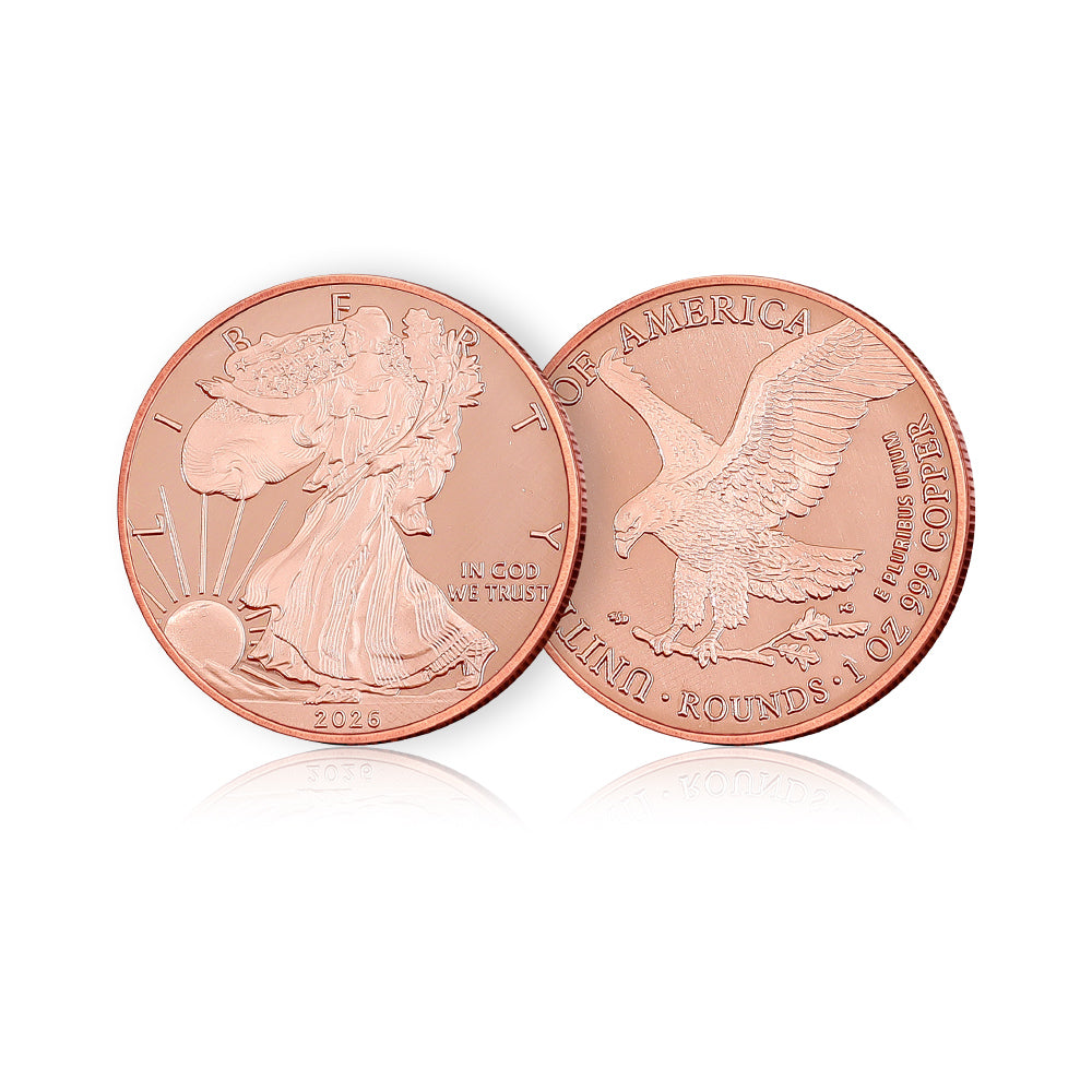 2026 1 oz Walking Liberty Copper Round | Minimum Order 50 Units
