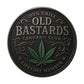 50 PCS Wholesale Lot - Old Bastards Cannabis Club Novelty Challenge Coin 40mm Antique Silver Colorized