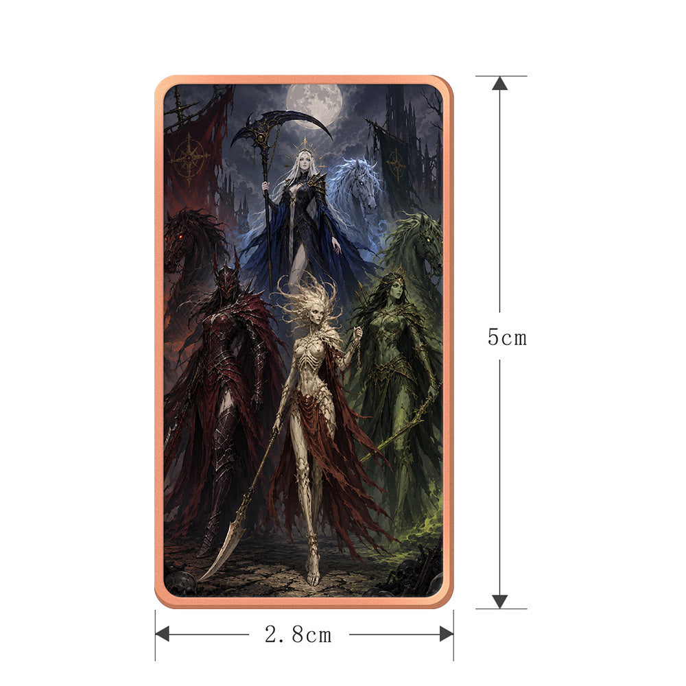 Four Horsemen of the Apocalypse Goddess – 4 PC Set | 1 oz .999 Pure Copper Bars