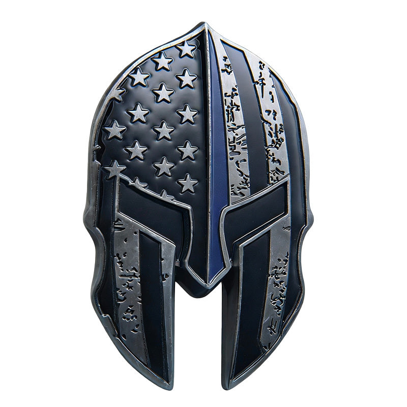 50 PCS Wholesale Lot - US Navy Chief Petty Officer Spartan Helmet Challenge Coin Thin Blue Line Gunmetal