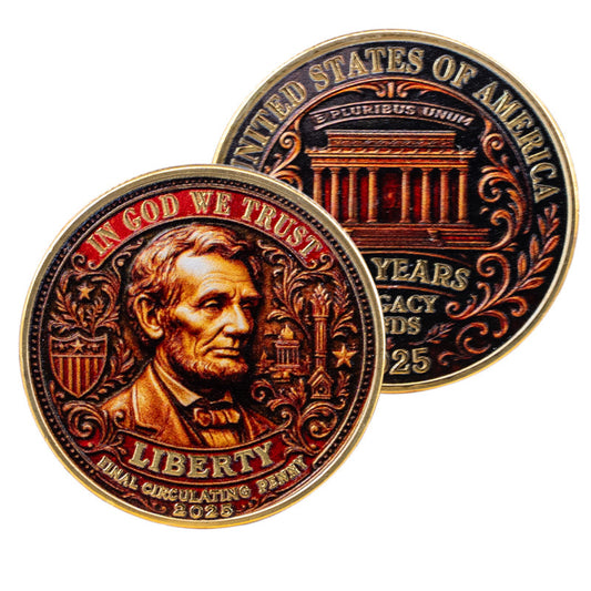 50 PCS Wholesale Lot - 2025 Final Circulating Penny Commemorative Coin Lincoln 232 Years Legacy Ends