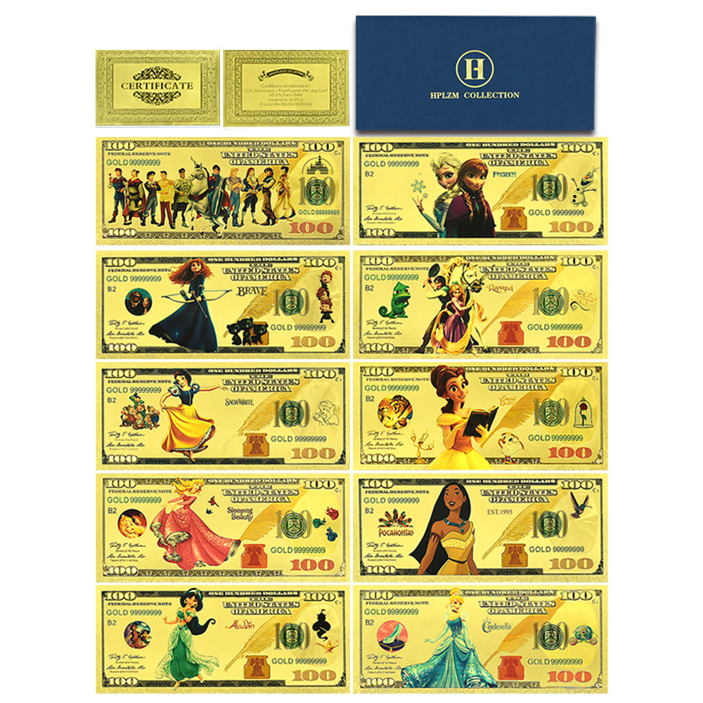 WHOLESALE ONLY-DISNEY PRINCESS SET W/COA ENVELOPE
