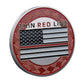 50 PCS Wholesale Lot - Thin Red Line Fire Rescue Challenge Coin Firefighter Maltese Cross - Gold or Silver Tone
