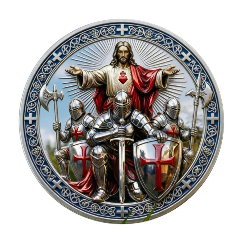 Call On Me Brother Knights Challenge Coin – Back