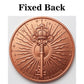 Kraken Empress 1 Troy Oz .999 Copper Round – Reverse (Fixed Back, Crown Key design)