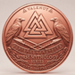 Odin Allfather Norse Mythology Series – 1 oz .999 Fine Copper Round High Relief (Roll of 20) – 5 UV Color Designs