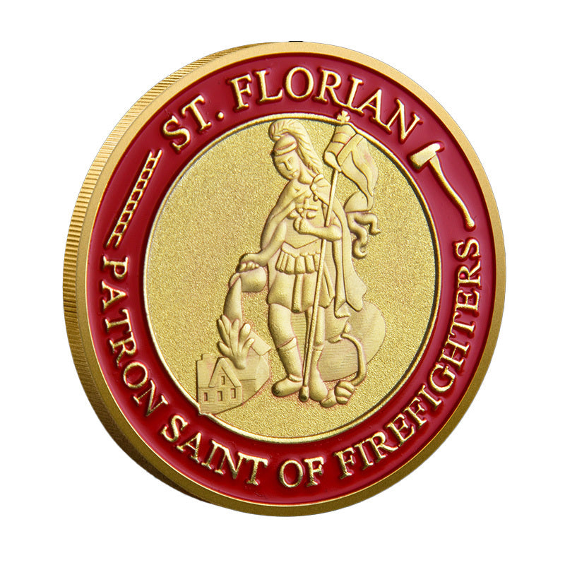 St. Florian Firefighter's Prayer Challenge Coin