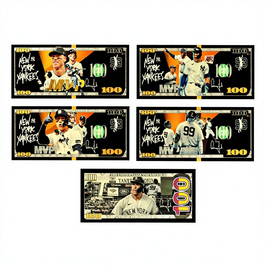 Aaron Judge 4-Pc $100 Gold Banknote Set - New York Yankees