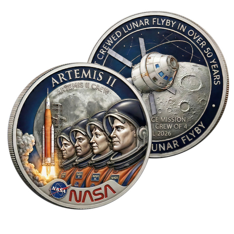 Artemis II Challenge Coin Collection – 5 Styles | Mix & Match | 30 pc Minimum