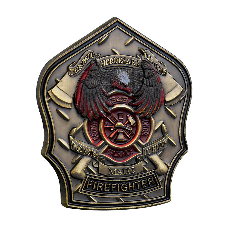 Firefighter's Prayer Firefighter Badge Challenge Coin - 25/50 Piece Lot