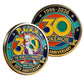 WHOLESALE ONLY-30 PCS. Pokemon 30th Anniversary Mewtwo "The World's Strongest" Commemorative Coin (1996-2026)
