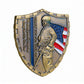 50 PCS Wholesale Lot - Saint Michael Thin Blue Line Shield Challenge Coin 1.75" Antique Bronze Police