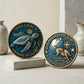 U.S. Navy Certified Shellback Challenge Coin – Crossing the Line Navigated the Globe – 40mm 3D Antique Gold (Lot of 10)