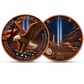 9/11 Never Forget 2026 Liberty 1 oz Fine Copper Round – Twin Towers Tribute Antique Copper Edition (Tube of 20)