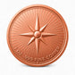 Snow Queen Compass Rose 1 oz .999 Fine Copper Round - Roll of 20