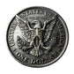 Skeleton Eagle Novelty Coin reverse – United States of America One Dollar In God We Trust skeleton bald eagle
