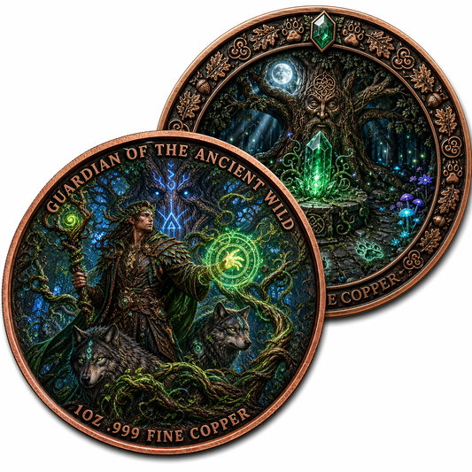 Guardian of the Ancient Wild 1 oz .999 Fine Copper Coin - 50 Piece Lot