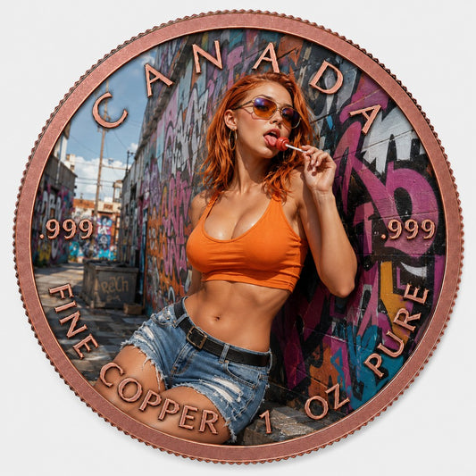 PRE-ORDER Canada Maple Leaf 1 oz .999 Fine Copper Round – Fantasy Art Edition (Single Unit AUG 2026)