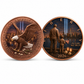 9/11 Father & Son Never Forget 2026 Liberty 1 oz Fine Copper Round – Candlelight Vigil Antique Copper Edition (Tube of 20)