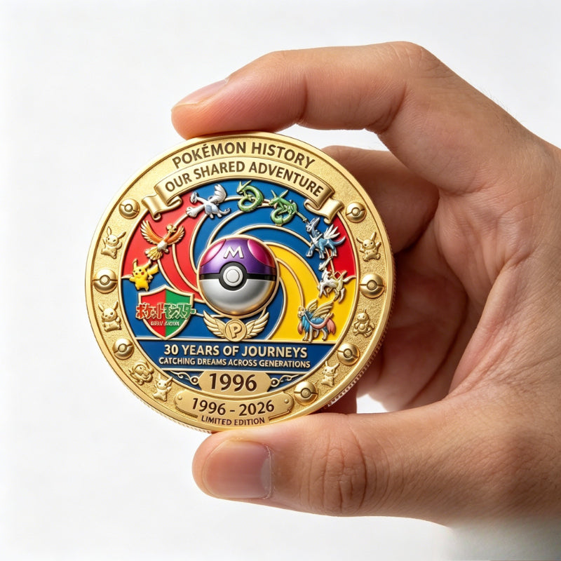 Pokemon 30th Anniversary "30 Years of Journeys" Commemorative Coin (1996-2026) (JULY, 2026)