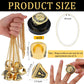 10 Pack Ice Hockey Championship Rings with Display Stand and Chain