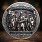 Brotherhood of Knights 3D 40mm challenge coin, Call On Me Brother design