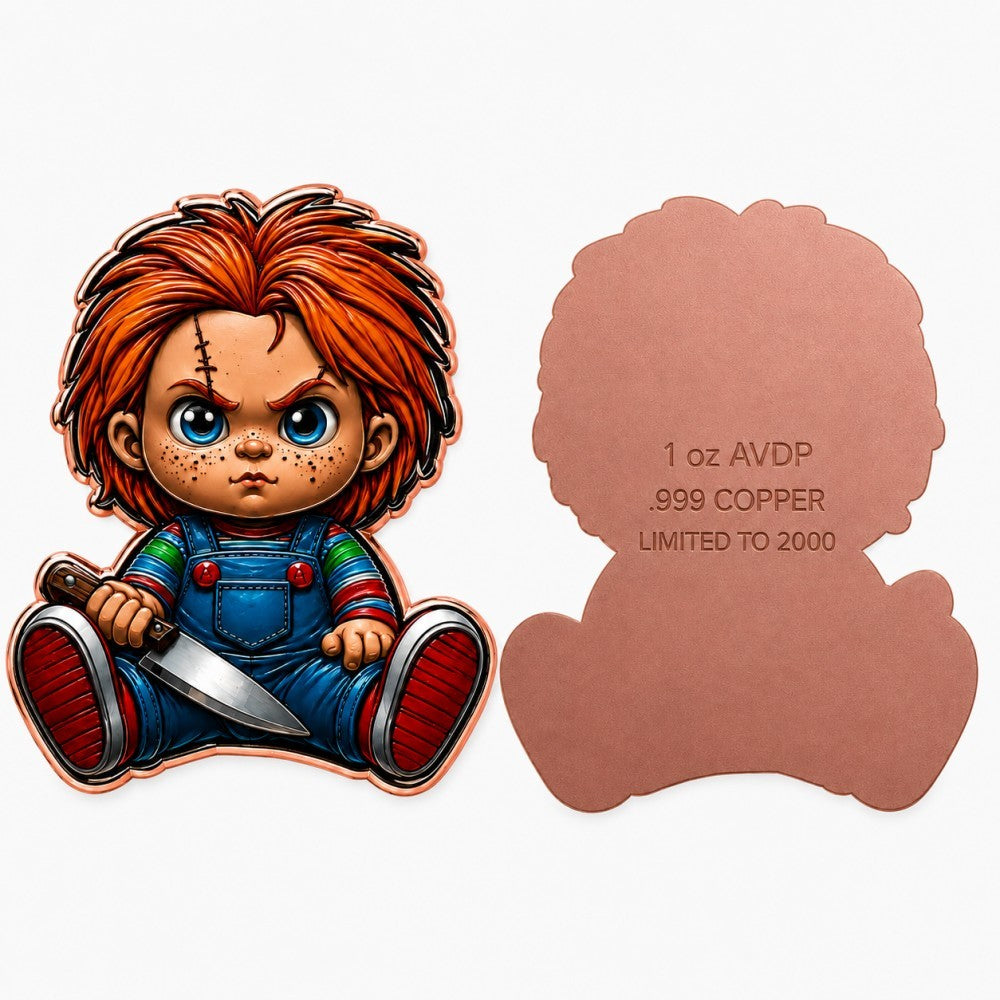 Chucky Chibi Copper Round - Obverse and Reverse