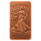 Walking Liberty 1 oz .999 Fine Copper Bar – Reverse