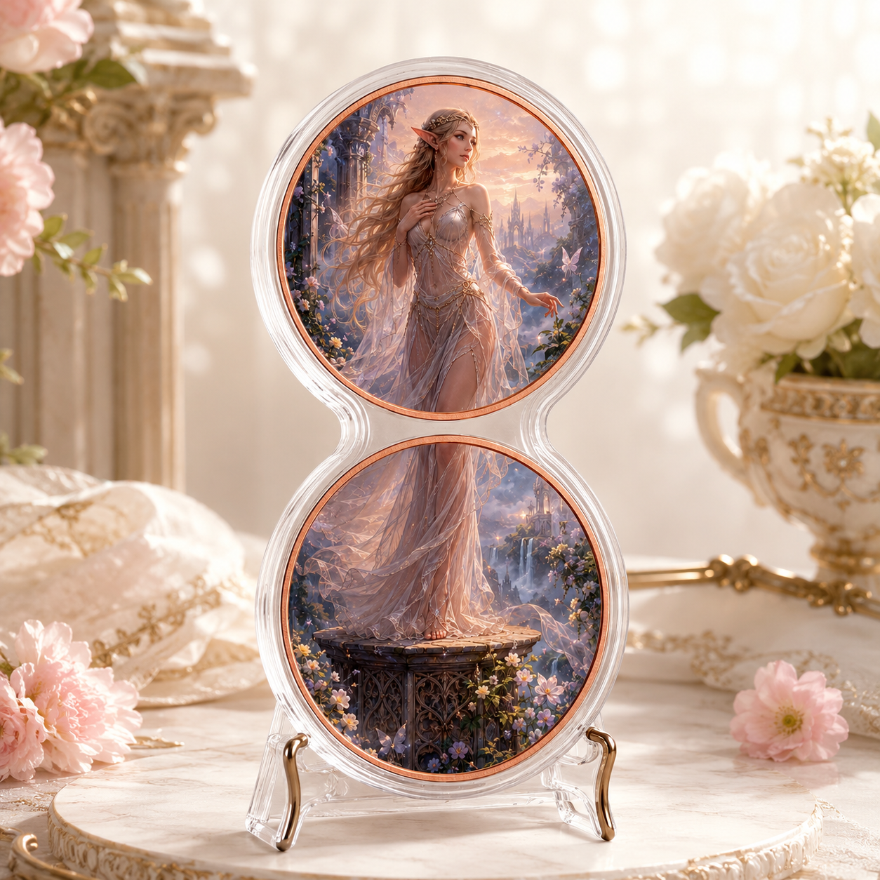Elven Queen Dual 1 oz .999 Fine Copper Coin Set – Enchanted Forest Edition (10 Sets Minimum)