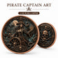 Pirate Captain Challenge Coin – 1 Troy Oz .999 Copper 3D | 40mm | 20 pc Minimum