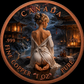 Canada Maple Leaf 1 oz .999 Fine Copper Round – Moonlit Japanese Garden Art Edition (Tube of 20)