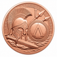 Spartan Warriors Greek Mythology Series – 1 oz .999 Fine Copper Round 40mm – Roll of 20 – Choose Your UV Color Design
