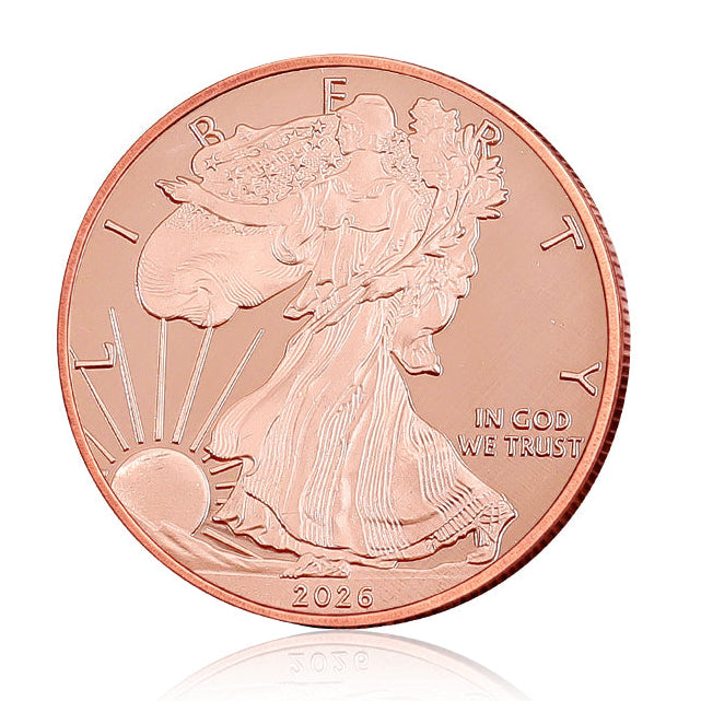 2026 1 oz Walking Liberty Copper Round | Minimum Order 50 Units