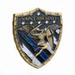 50 PCS Wholesale Lot - Saint Michael Thin Blue Line Shield Challenge Coin 1.75" Antique Bronze Police