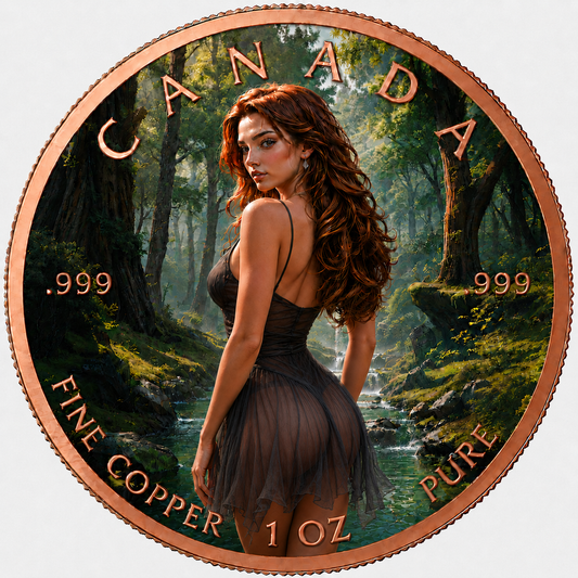 PRE-ORDER Canada Maple Leaf 1 oz .999 Fine Copper Round – Fantasy Art Edition (Single Unit AUG 2026)