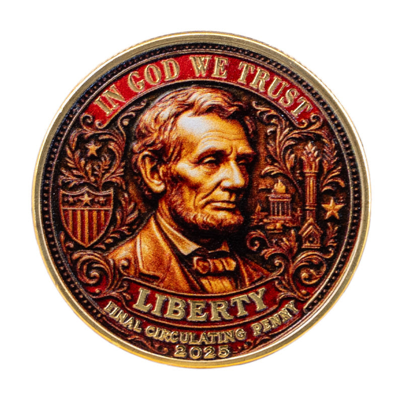 50 PCS Wholesale Lot - 2025 Final Circulating Penny Commemorative Coin Lincoln 232 Years Legacy Ends