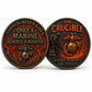 USMC The Crucible Challenge Coin – Once a Marine Always a Marine – 40mm Antique Bronze (Lot of 10)