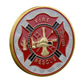50 PCS Wholesale Lot - Thin Red Line Fire Rescue Challenge Coin Firefighter Maltese Cross - Gold or Silver Tone