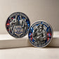 Police Brotherhood Midnight Watch Challenge Coin – 40mm 3D (5-Pack)