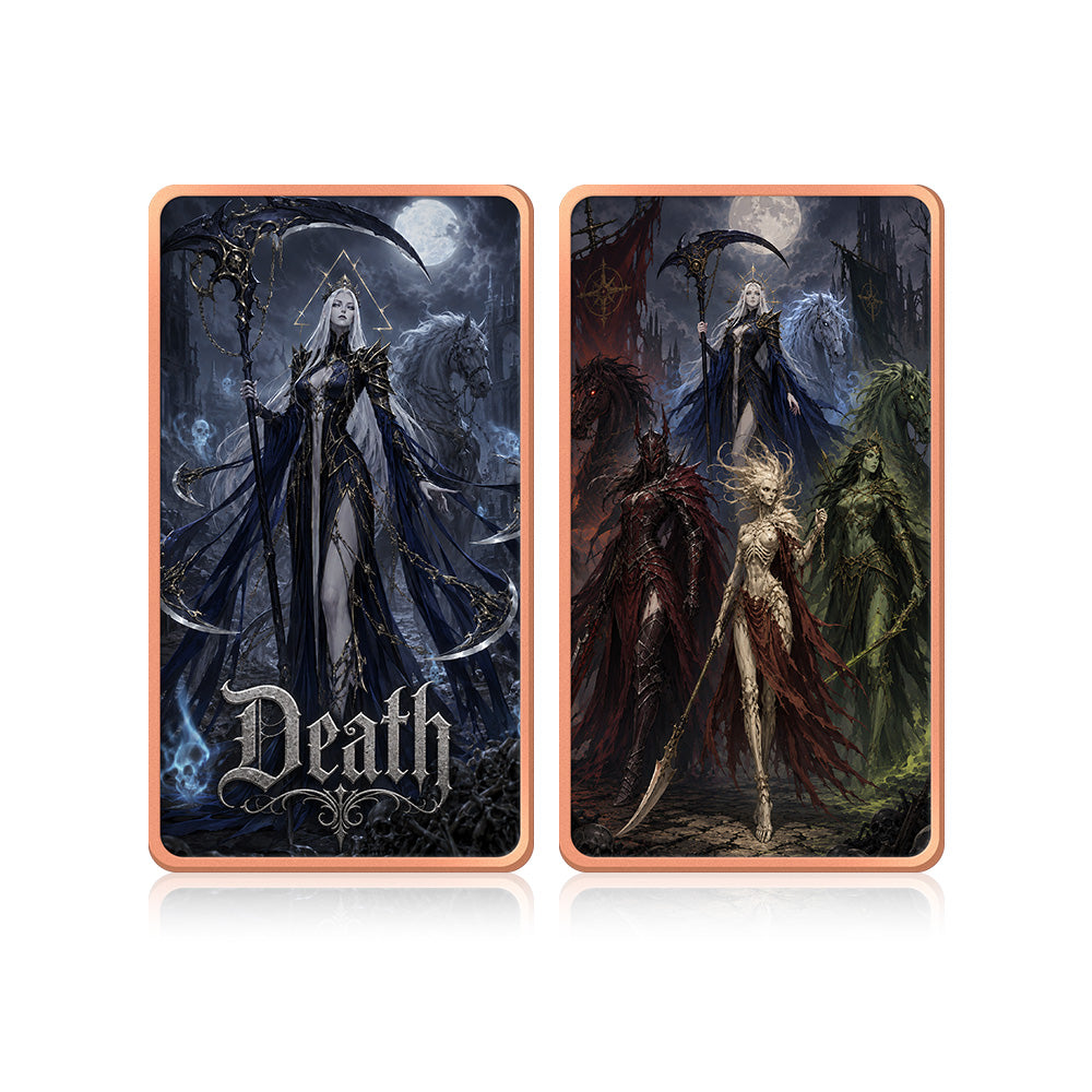 Four Horsemen of the Apocalypse Goddess – 4 PC Set | 1 oz .999 Pure Copper Bars