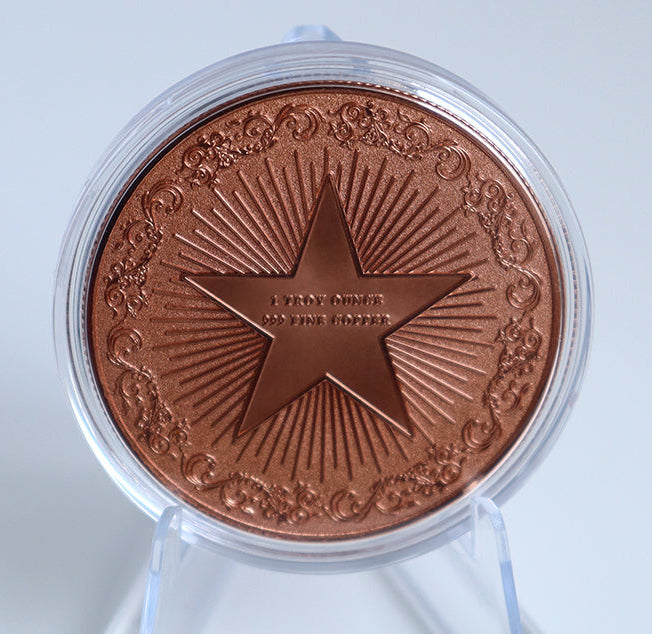 50 Copper Wolf Challenge Coins – Wholesale Lot