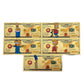 WHOLESALE ONLY-MIN ORDER 10 SETS-THE SIMPSONS 24K BANKNOTE SET