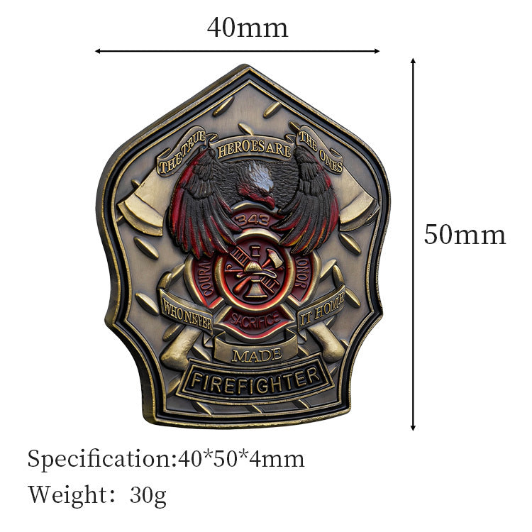 Firefighter's Prayer Firefighter Badge Challenge Coin - 25/50 Piece Lot
