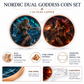 Nordic Dual Goddess 1 oz Pure Copper Coin Set – Ice & Fire Edition (10 Sets Minimum)