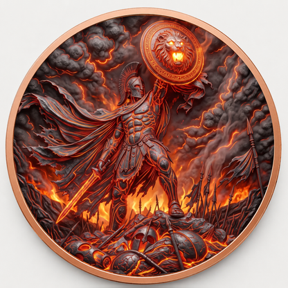 Spartan Warrior Greek Mythology Series – 1 oz .999 Fine Copper Round 40mm – Roll of 20 – Choose Your Design!