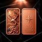 1 oz .999 Fine Copper Bar American Eagle Design – Obverse and Reverse