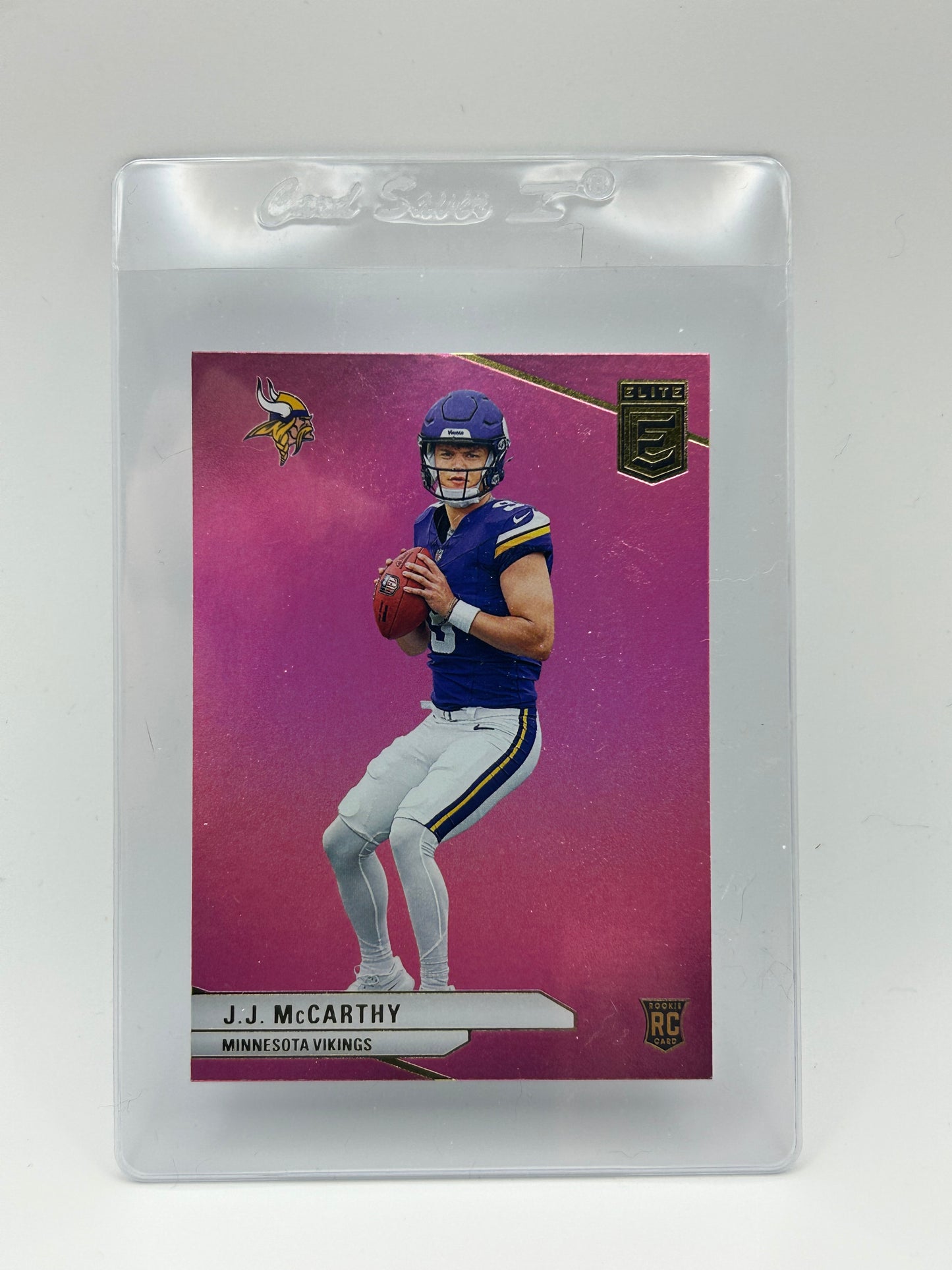 2024 Panini Donruss Elite Rookies Pink #105 J.J. McCarthy (RC) Minnesota Vikings