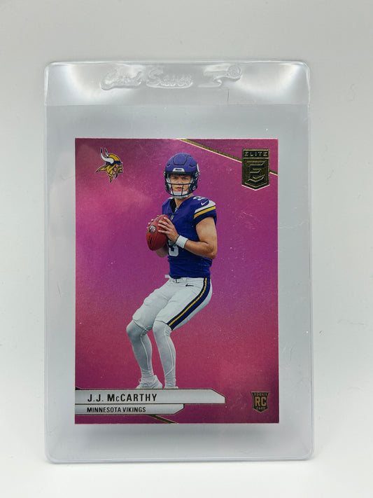 2024 Panini Donruss Elite Rookies Pink #105 J.J. McCarthy (RC) Minnesota Vikings